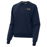 Seattle Seahawks Antigua Women's Victory Pullover Sweatshirt - College Navy outlet