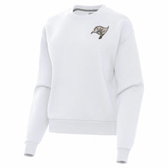 Tampa Bay Buccaneers Antigua Women's Victory Pullover Sweatshirt - White for sale