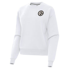 Pittsburgh Steelers Antigua Women's Victory Pullover Sweatshirt - White cheap