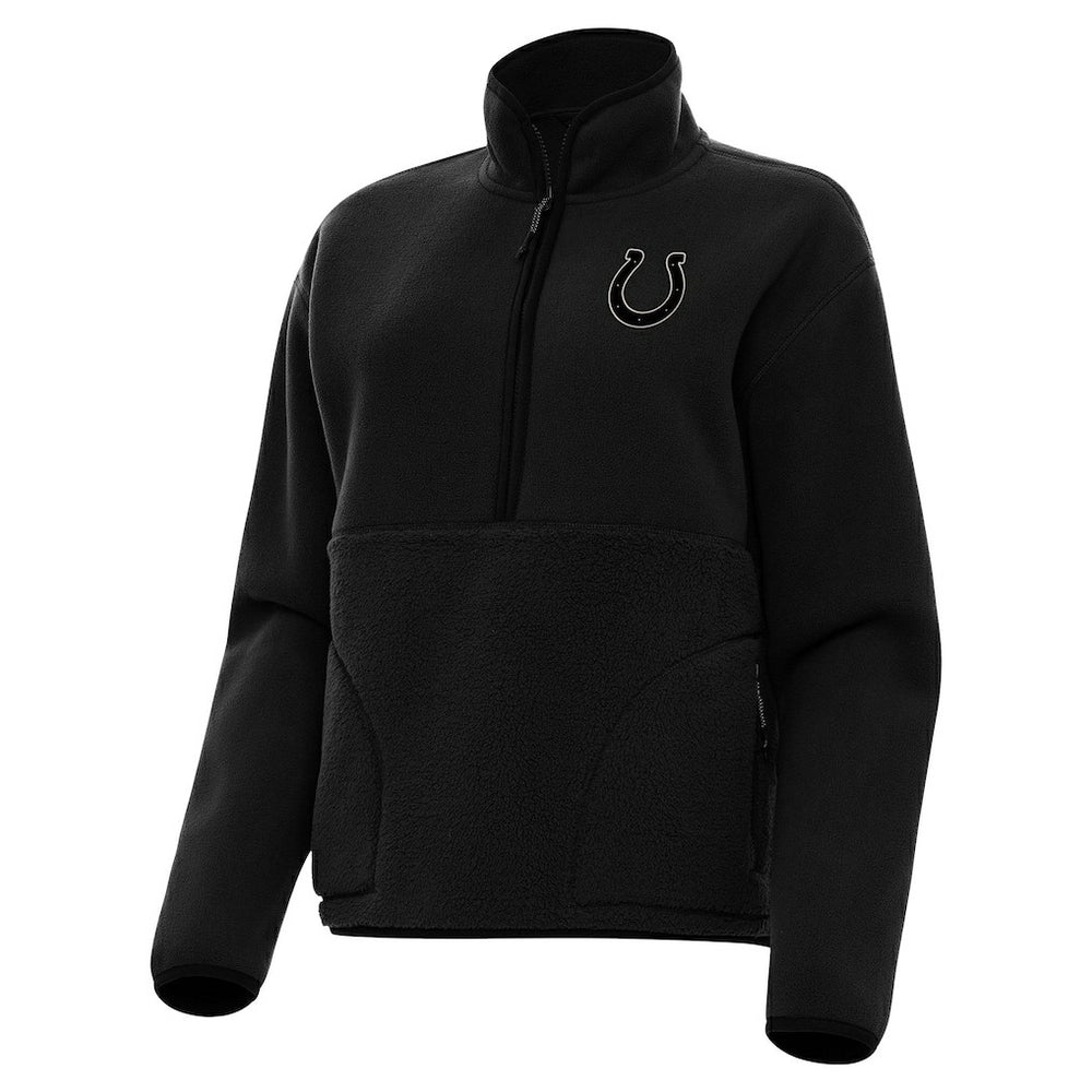 Indianapolis Colts Antigua Women's Brushed Carbon Figure Half-Zip Pullover Sweatshirt – Black outlet