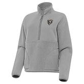 Chicago Bears Antigua Women's Brushed Carbon Figure Half-Zip Pullover Sweatshirt – Gray outlet