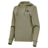 Baltimore Ravens Antigua Women's Justice Pullover Hoodie - Olive on sale