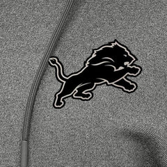 Detroit Lions Antigua Women's Justice Pullover Hoodie - Heather Black outlet