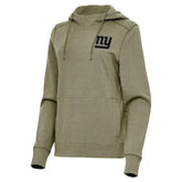 New York Giants Antigua Women's Justice Pullover Hoodie - Olive cheap