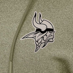 Minnesota Vikings Antigua Women's Justice Pullover Hoodie - Olive sale