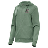 Green Bay Packers Antigua Women's Seeker Full-Zip Hoodie Jacket - Hunter Green on sale