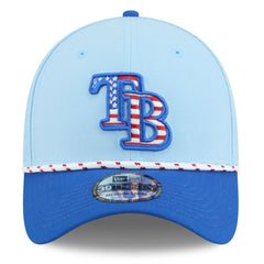 Tampa Bay Rays 2025 Fourth of July 39THIRTY Flex Hat - Light Blue/Blue | New Era