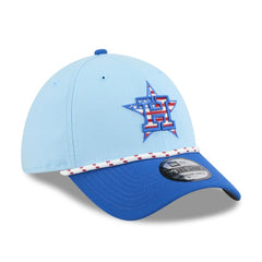 Houston Astros 2025 Fourth of July 39THIRTY Flex Hat - Light Blue/Blue | New Era