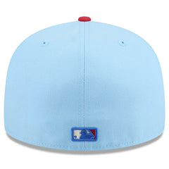 Los Angeles Angels 2025 Fourth of July 59FIFTY Fitted Hat - Light Blue/Red | New Era