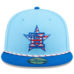 Houston Astros 2025 Fourth of July 59FIFTY Fitted Hat - Light Blue/Blue | New Era