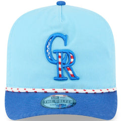 Colorado Rockies 2025 Fourth of July Golfer Snapback Hat - Light Blue/Blue | New Era