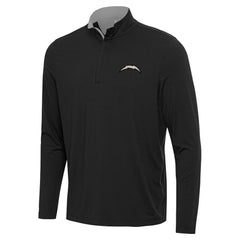 Los Angeles Chargers Antigua Content Quarter-Zip Pullover Top - Black for sale