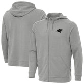 Carolina Panthers Antigua Effortless Full-Zip Hoodie Jacket - Heather Gray sale