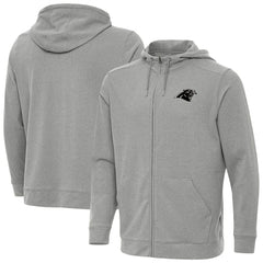 Carolina Panthers Antigua Effortless Full-Zip Hoodie Jacket - Heather Gray sale