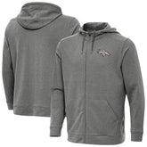 Denver Broncos Antigua Effortless Full-Zip Hoodie Jacket - Heather Black online