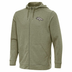 Denver Broncos Antigua Effortless Full-Zip Hoodie Jacket - Olive outlet