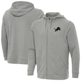 Detroit Lions Antigua Effortless Full-Zip Hoodie Jacket - Heather Gray outlet