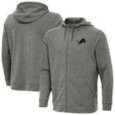 Detroit Lions Antigua Effortless Full-Zip Hoodie Jacket - Heather Black discount