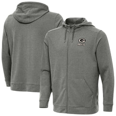 Green Bay Packers Antigua Effortless Full-Zip Hoodie Jacket - Heather Black online