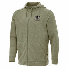 Green Bay Packers Antigua Effortless Full-Zip Hoodie Jacket - Olive sale