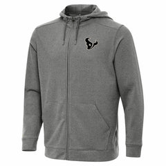 Houston Texans Antigua Effortless Full-Zip Hoodie Jacket - Heather Black discount