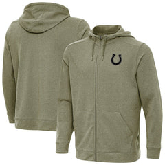 Indianapolis Colts Antigua Effortless Full-Zip Hoodie Jacket - Olive discount