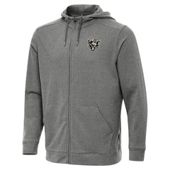 Chicago Bears Antigua Effortless Full-Zip Hoodie Jacket - Heather Black discount
