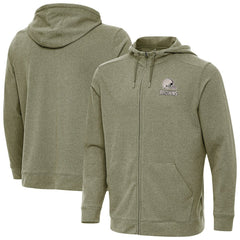 Cleveland Browns Antigua Effortless Full-Zip Hoodie Jacket - Olive outlet