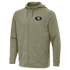 San Francisco 49ers Antigua Effortless Full-Zip Hoodie Jacket - Olive discount