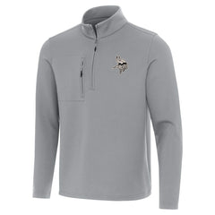 Minnesota Vikings Antigua Insider Quarter-Zip Jacket - Gray cheap