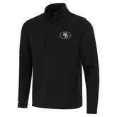 San Francisco 49ers Antigua Insider Quarter-Zip Jacket - Black outlet