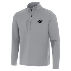 Carolina Panthers Antigua Insider Quarter-Zip Jacket - Gray discount