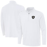 Las Vegas Raiders Antigua Reprocess Quarter-Zip Top - White outlet