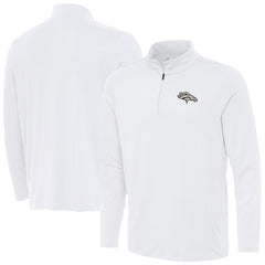 Denver Broncos Antigua Reprocess Quarter-Zip Top - White sale