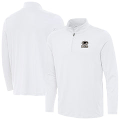 Green Bay Packers Antigua Reprocess Quarter-Zip Top - White discount