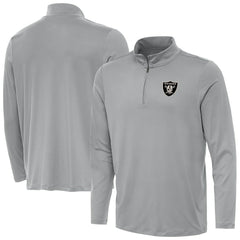 Las Vegas Raiders Antigua Reprocess Quarter-Zip Top - Gray outlet