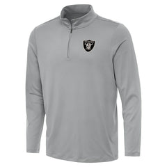 Las Vegas Raiders Antigua Reprocess Quarter-Zip Top - Gray outlet