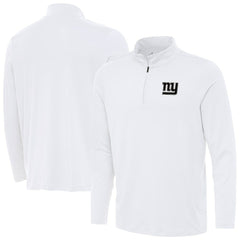 New York Giants Antigua Reprocess Quarter-Zip Top - White for sale