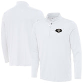 San Francisco 49ers Antigua Reprocess Quarter-Zip Top - White cheap