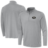 San Francisco 49ers Antigua Reprocess Quarter-Zip Top - Gray sale