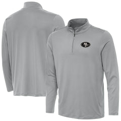 San Francisco 49ers Antigua Reprocess Quarter-Zip Top - Gray sale