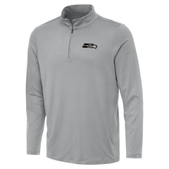 Seattle Seahawks Antigua Reprocess Quarter-Zip Top - Gray outlet