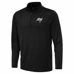 Tampa Bay Buccaneers Antigua Reprocess Quarter-Zip Top - Black sale