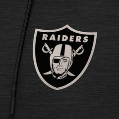 Las Vegas Raiders Antigua Spikes Raglan Quarter-Zip Hoodie - Heather Black discount