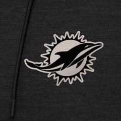 Miami Dolphins Antigua Spikes Raglan Quarter-Zip Hoodie - Heather Black discount