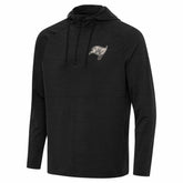 Tampa Bay Buccaneers Antigua Spikes Raglan Quarter-Zip Hoodie - Heather Black on sale