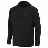 Detroit Lions Antigua Spikes Raglan Quarter-Zip Hoodie - Heather Black cheap