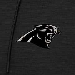 Carolina Panthers Antigua Spikes Raglan Quarter-Zip Hoodie - Heather Black for sale