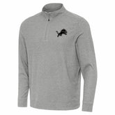 Detroit Lions Antigua Subtle Quarter-Zip Top - Heather Gray cheap