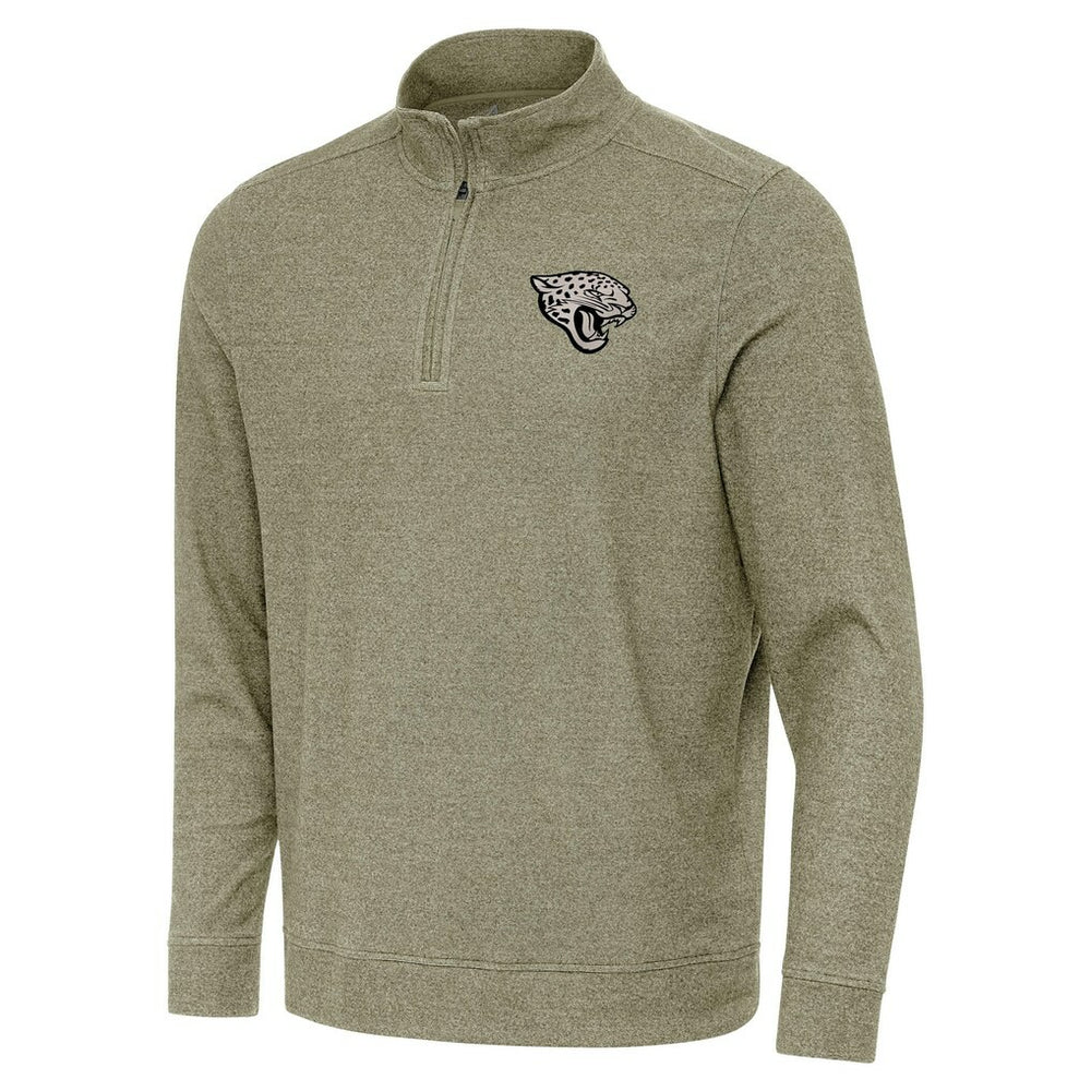 Jacksonville Jaguars Antigua Subtle Quarter-Zip Top - Heather Olive cheap